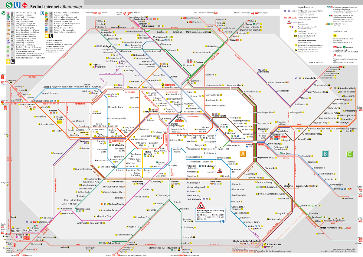 Accessibility of the Berlin Nahverkehrssystem